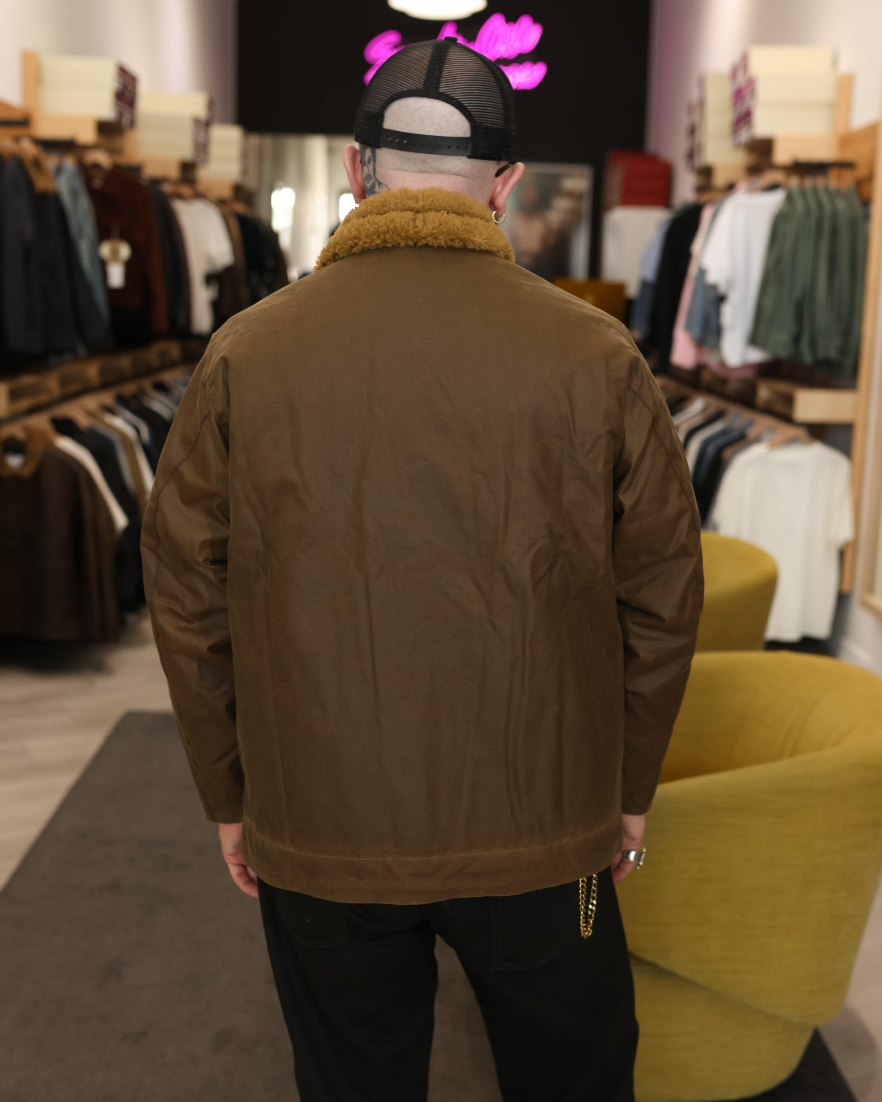 Barbour Macklow Wax Jacket Bark