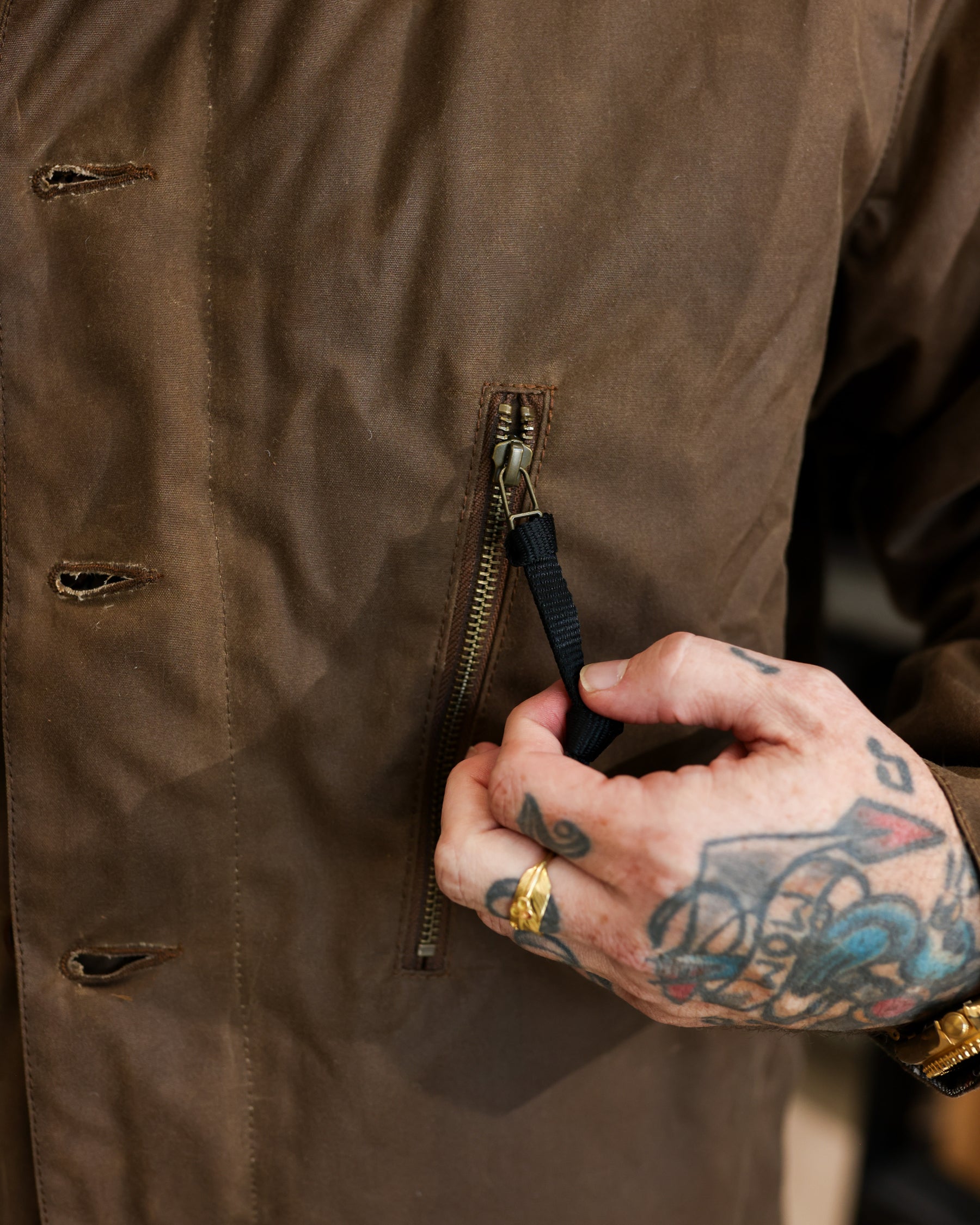 Barbour Macklow Wax Jacket Bark