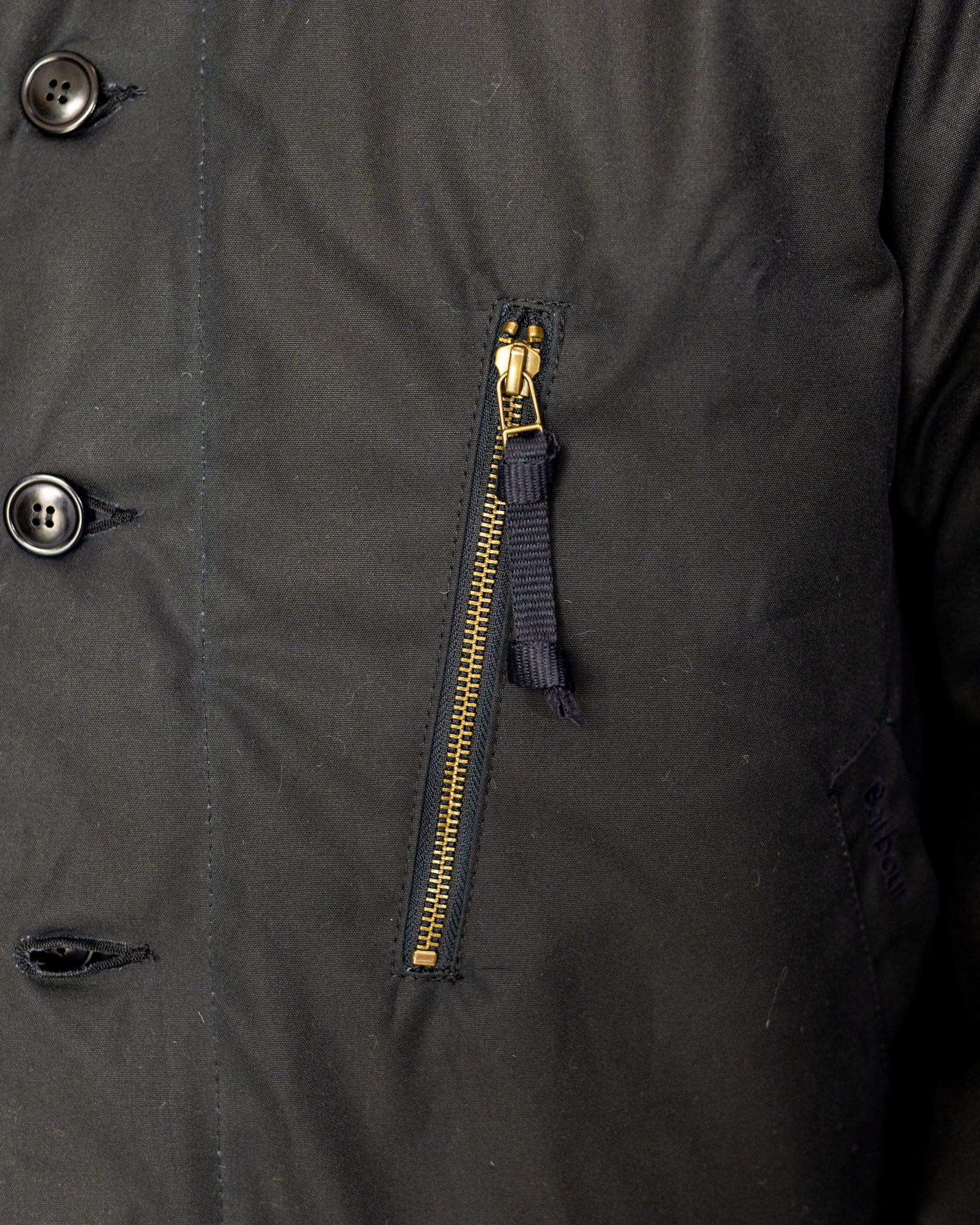 Barbour Macklow Wax Jacket Navy