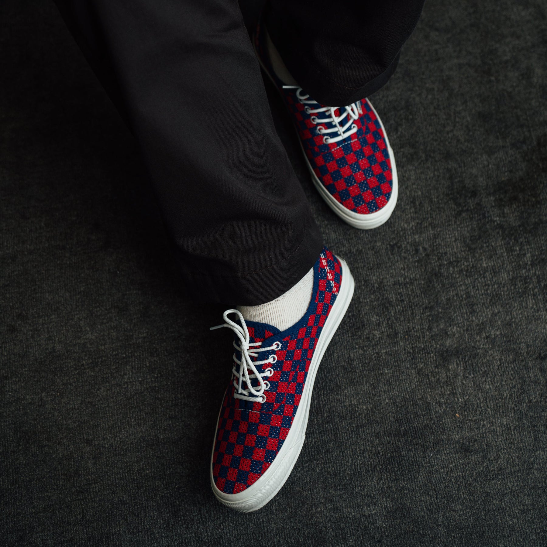 Vans LX Authentic Reissue 44 EK-Punk Check Red/ Blue FINAL SALE