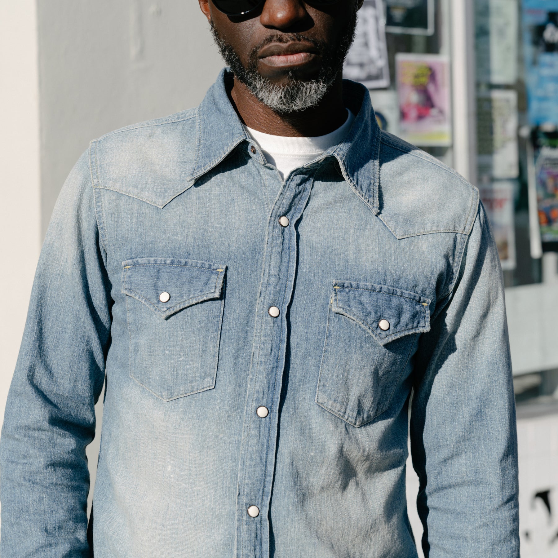 Full Count 4894 Denim Western Shirt Hand Wash