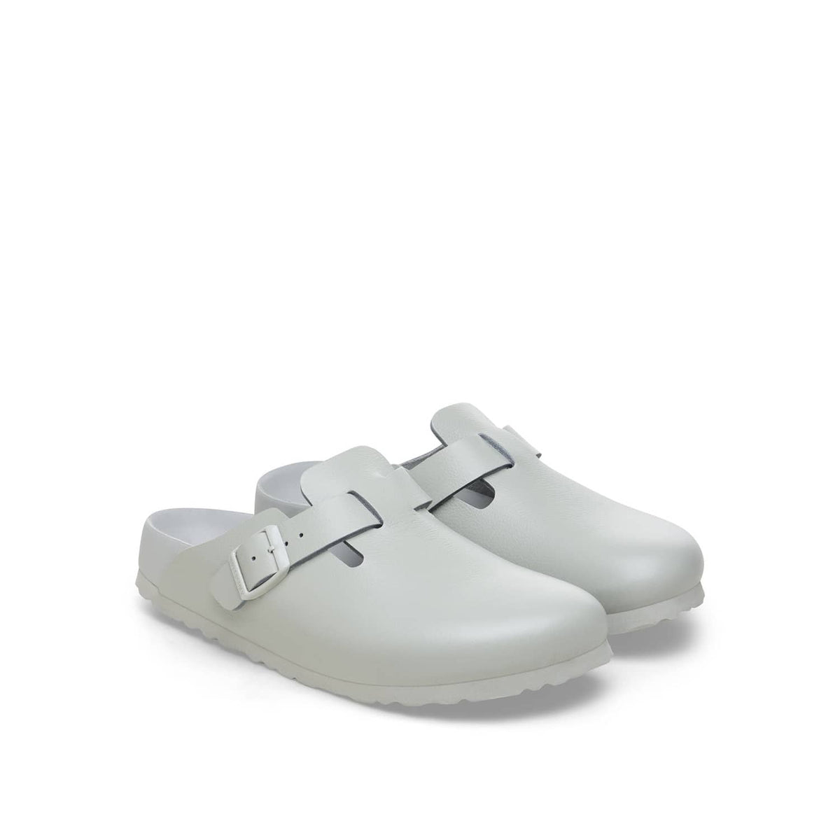 Birkenstock Boston Exquisite Leather Mineral Gray FINAL SALE