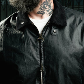 Barbour Newbury Waxed Jacket Royal Navy