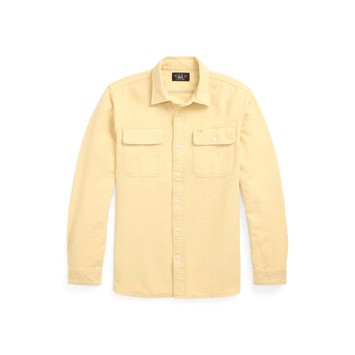 FALL 2025 RRL Chamois Cloth Work Shirt Faded Yellow