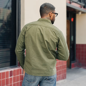 Rogue Territory Dyed Canvas Work Shirt Olive
