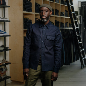 Rogue Territory Work Shirt Indigo Selvedge Canvas