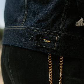 The Flat Head FN-OJ-D103 14.5oz Zimbabwe Cotton Denim Jacket Indigo