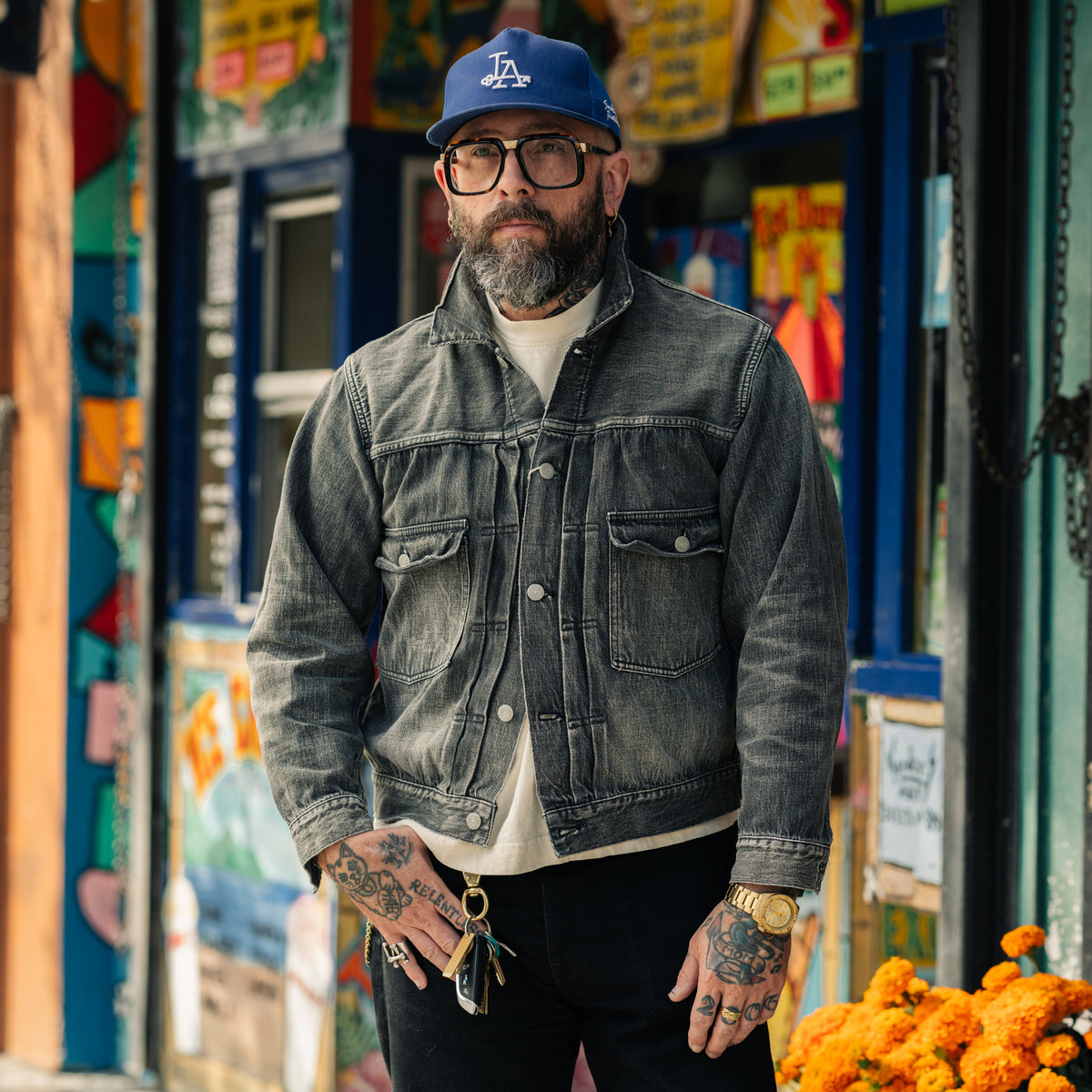 Full Count 2102BKHW Type 2 Black Denim Jacket Dartford