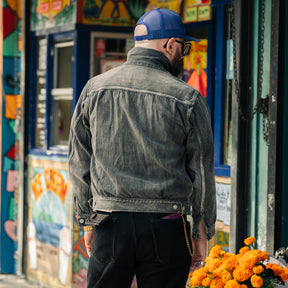 Full Count 2102BKHW Type 2 Black Denim Jacket Dartford