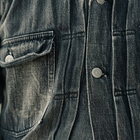 Full Count 2102BKHW Type 2 Black Denim Jacket Dartford