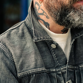 Full Count 2102BKHW Type 2 Black Denim Jacket Dartford