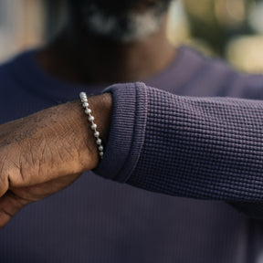 Full Count Heavyweight Waffle Long Sleeve T-Shirt Eggplant