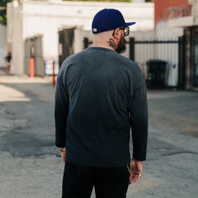 All-Time High Ultra Light Slub Knit Long Sleeve Tee Navy