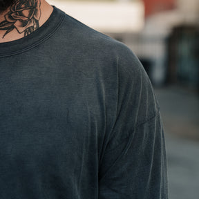 All-Time High Ultra Light Slub Knit Long Sleeve Tee Navy