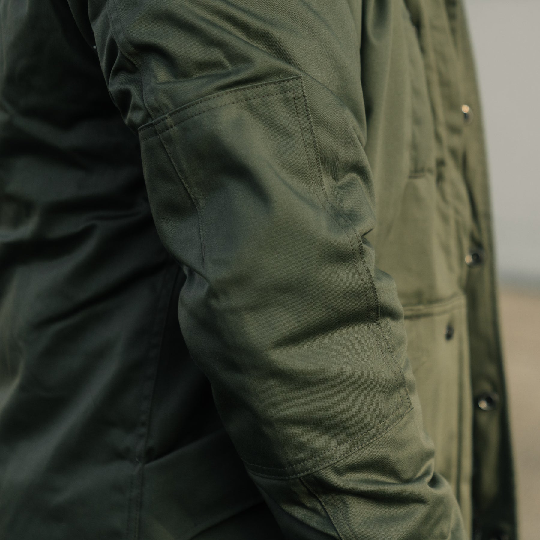 Iron Heart IHJ-154-OLV 8oz Sateen/ Primaloft Winter Parka Jacket Olive