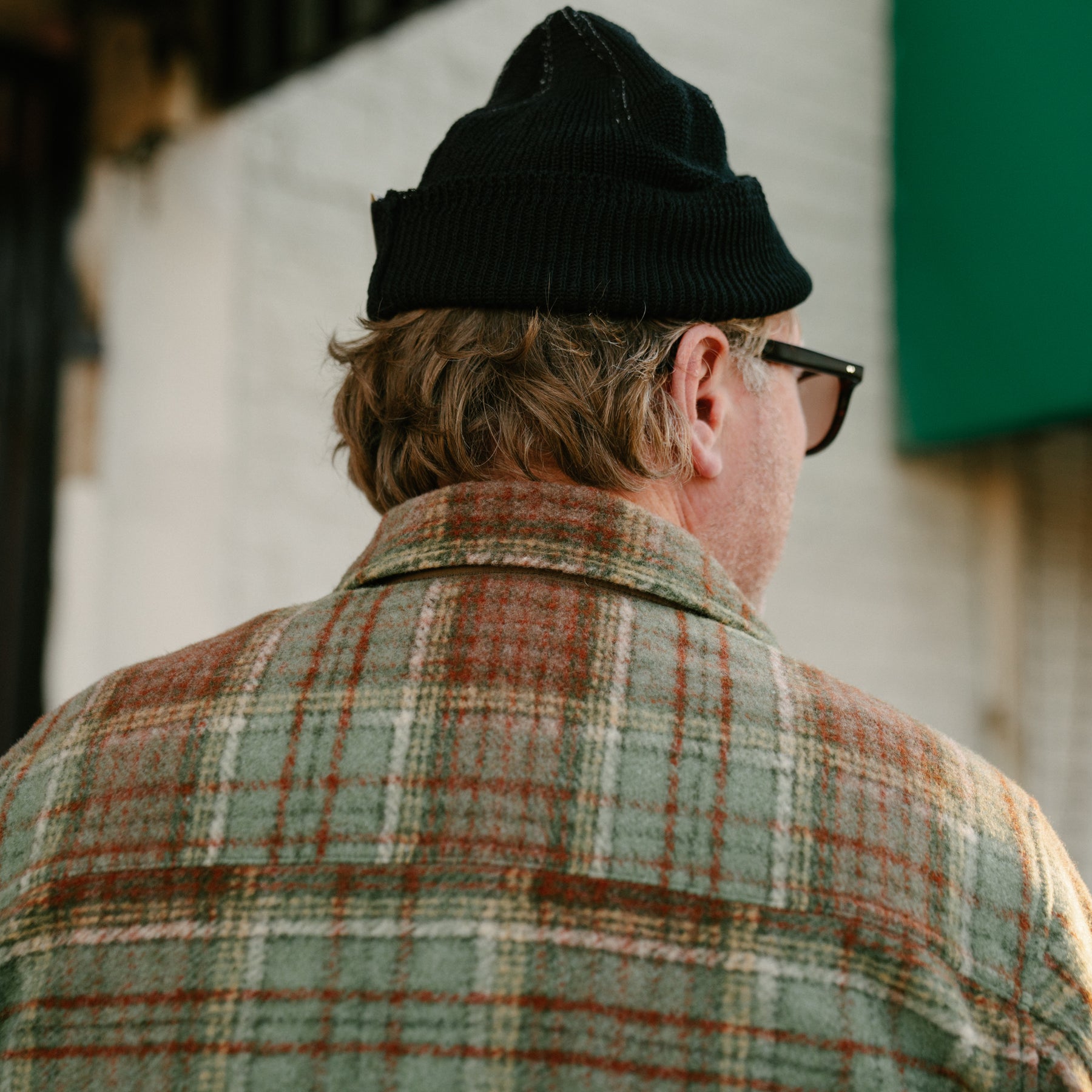 RRL Plaid Wool-Blend Workshirt Green/ Multi