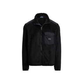 Polo Ralph Lauren Curly Pile Fleece Jacket Polo Black