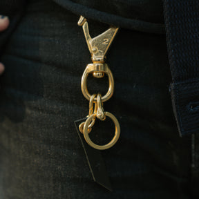 The Black Acre Key Clip Brass