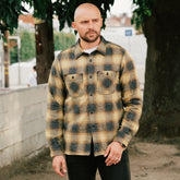 Rogue Territory BM Shirt Gold Ombré Plaid