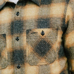 Rogue Territory BM Shirt Gold Ombré Plaid