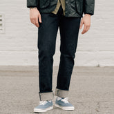 Iron Heart IH-777BR-14 14OZ Broken Twill Selvedge Denim Slim Tapered Jeans Indigo