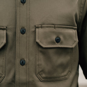 Rogue Territory Field Shirt 9oz Olive Selvedge Twill