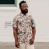 Rogue Territory Oxford Shirt Plum Floral Linen