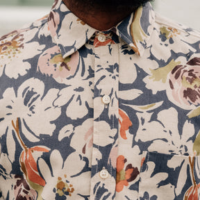 Rogue Territory Oxford Shirt Plum Floral Linen