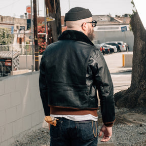 Double Helix x Snake Oil Provisions Virgil G-1 Flight Jacket Black Teacore