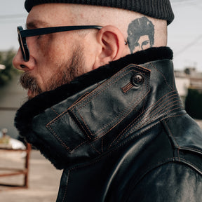 Double Helix x Snake Oil Provisions Virgil G-1 Flight Jacket Black Teacore