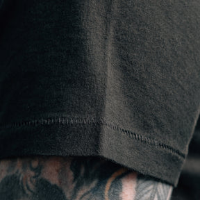 RRL Cotton Jersey Pocket T-Shirt Faded Black Canvas