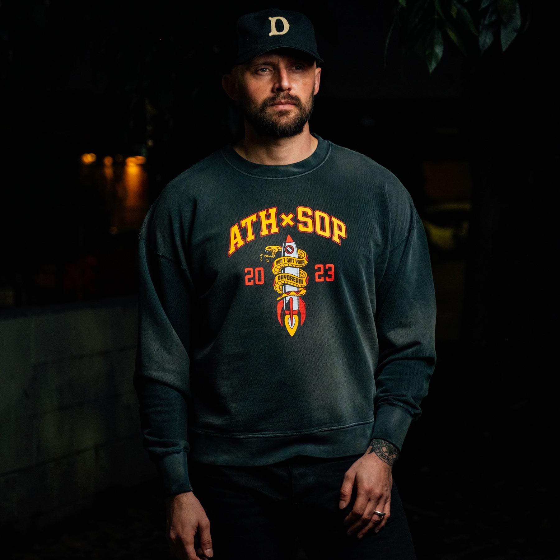 All-Time High x Snake Oil Provisions Collab Crewneck Ash