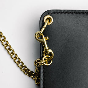 The Black Acre Tracker Wallet Black English Bridle Leather