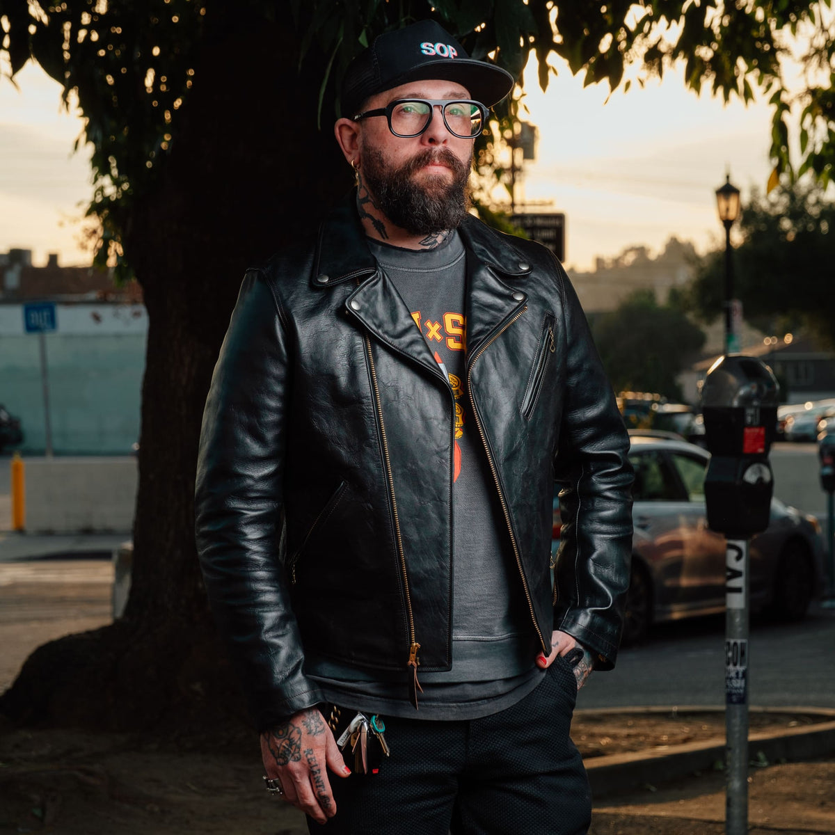 Double Helix x Snake Oil Provisions Deviant LAW Motorcycle Jacket Black PRE-ORDER DEPOSIT