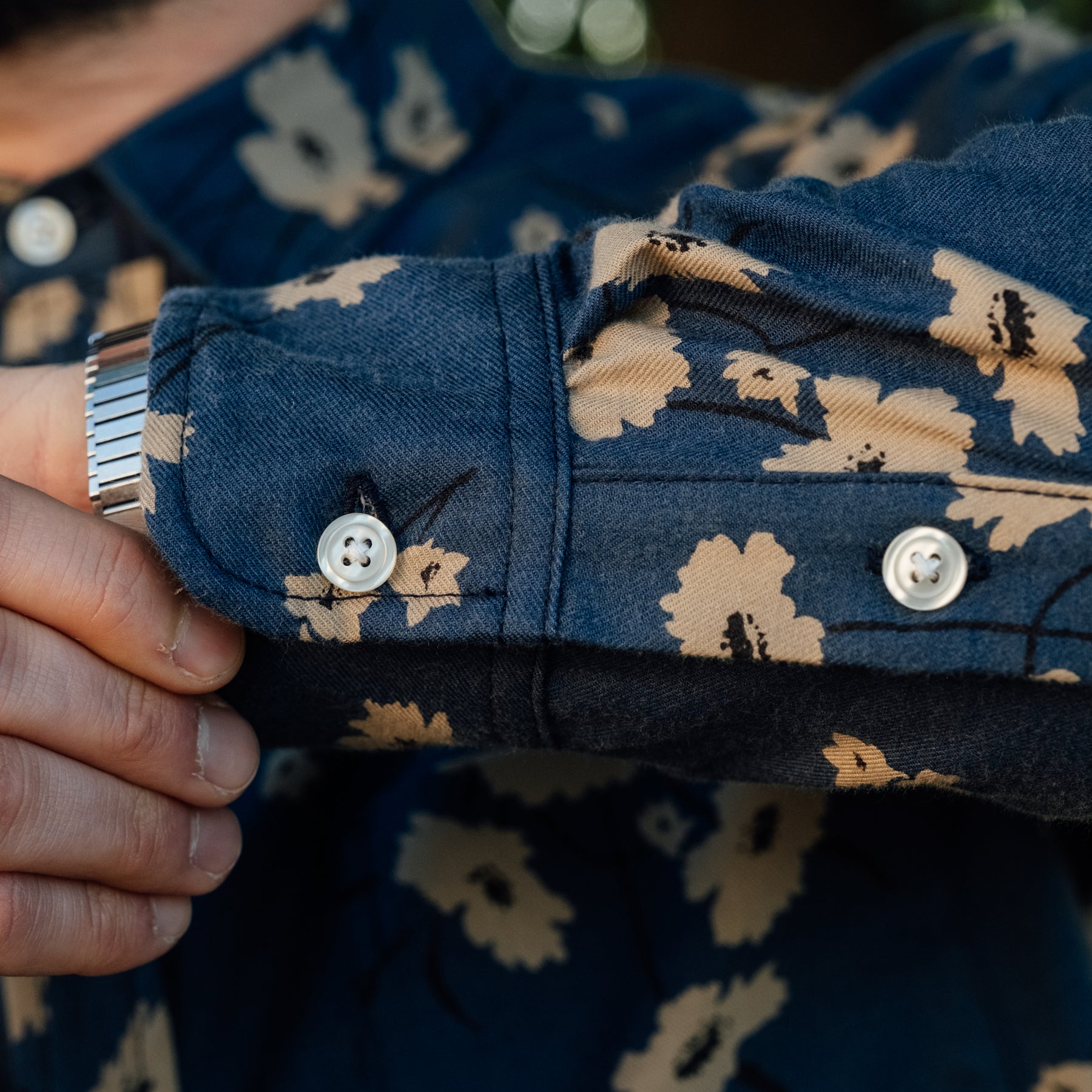 Rogue Territory Oxford Shirt Blue Floral