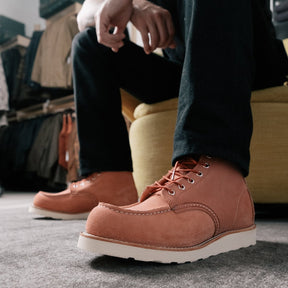 Red Wing Heritage 8208 6-Inch Classic Moc Dusty Rose Abilene