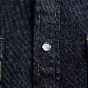 RRL Slim Fit Denim Western Shirt Indigo Rinse