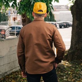 Rogue Territory Oxford Overshirt Brushed Brown FINAL SALE