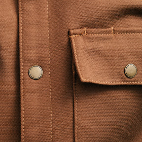 Rogue Territory Oxford Overshirt Brushed Brown FINAL SALE