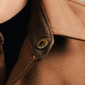 Rogue Territory Oxford Overshirt Brushed Brown FINAL SALE