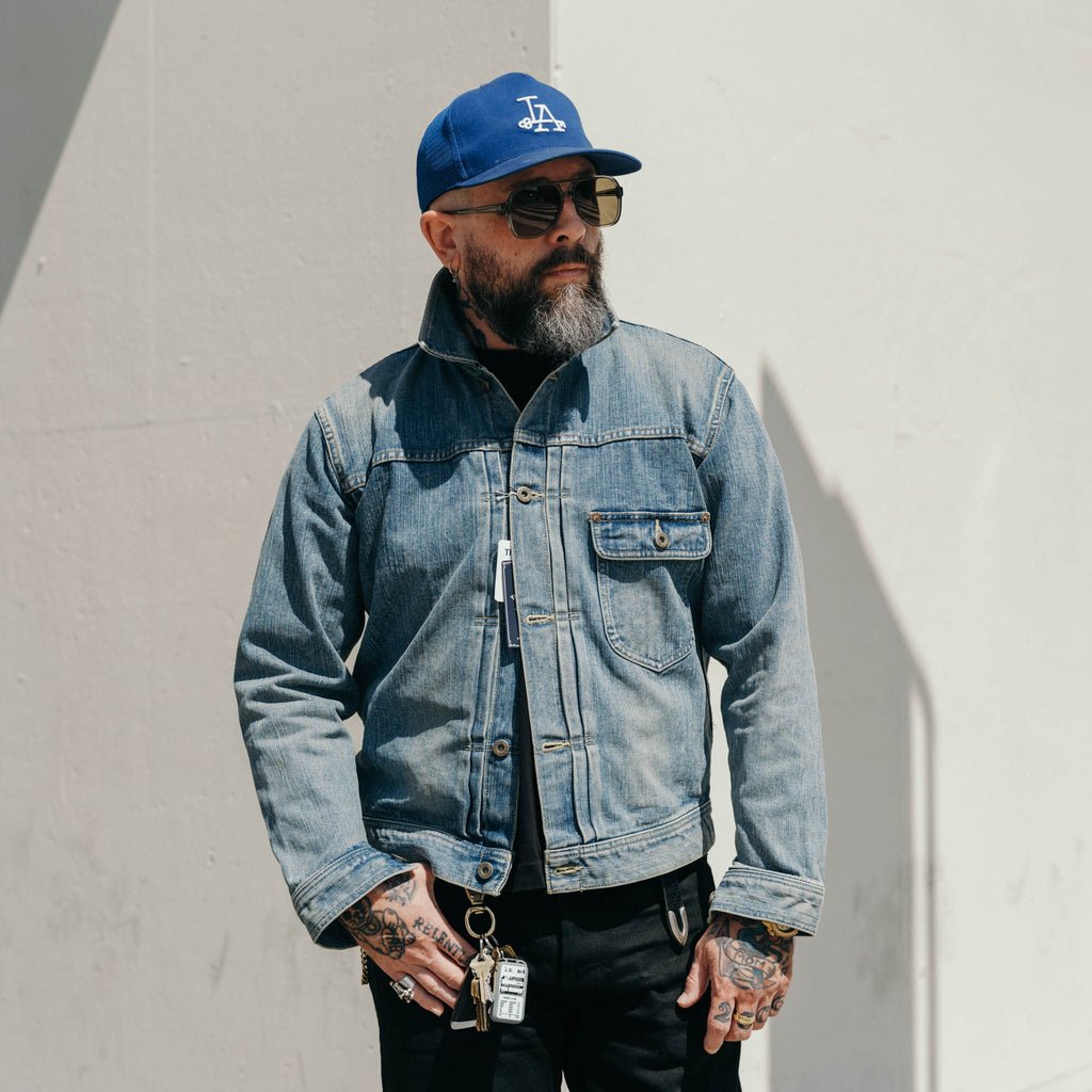 The Flat Head FN-OJ-D101C Left Hand Zimbabwe Cotton Denim Jacket Real