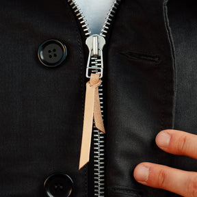 Iron Heart IHM-37-BLK Oiled Whipcord N1 Deck Jacket Black