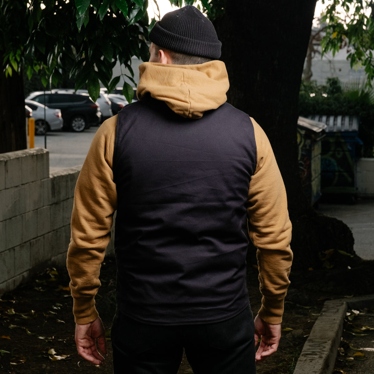 The Flat Head FN-OJ-CV003 Duck Vest Black PRE-OWNED/ FINAL SALE