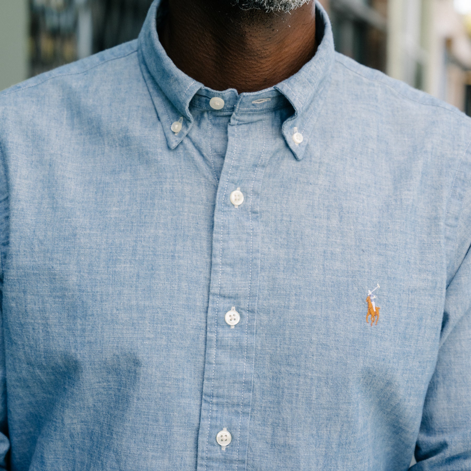 Polo Ralph Lauren Classic Fit Indigo Chambray Shirt