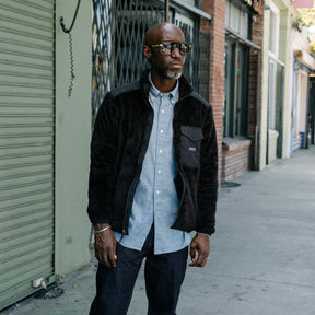 Polo Ralph Lauren Curly Pile Fleece Jacket Polo Black