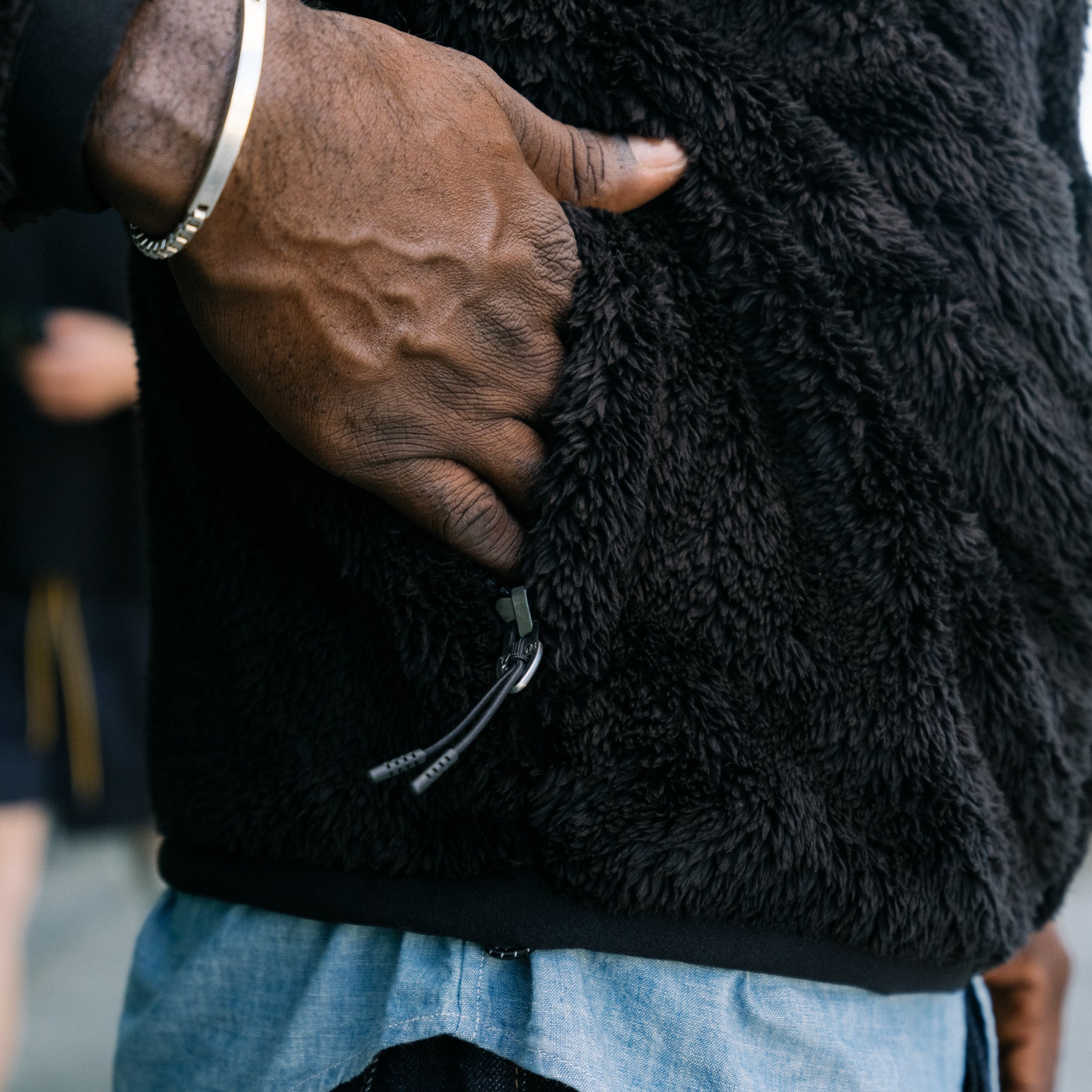 Polo Ralph Lauren Curly Pile Fleece Jacket Polo Black