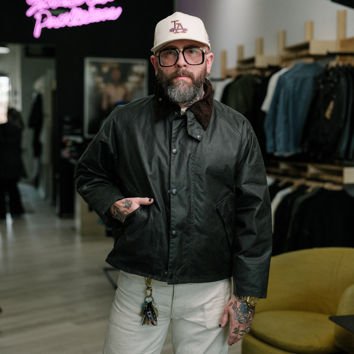 バブアー　24aw os transport wax jacket Barbour OS Transport Waxed Jacket | Bloomingdale's