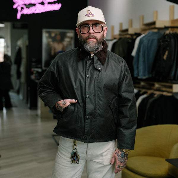 Barbour OS Transport Wax Jacket Sage