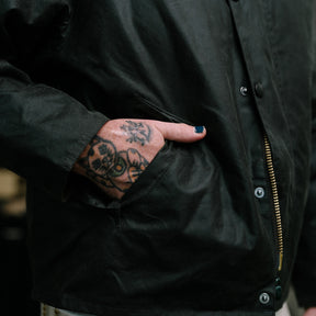 Barbour OS Transport Wax Jacket Sage