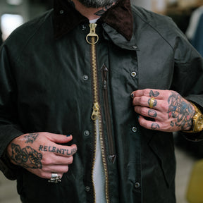 Barbour OS Transport Wax Jacket Sage